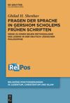 book: Fragen der Sprache in Gershom Scholems frühen Schriften