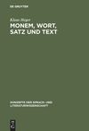 book: Monem, Wort, Satz und Text