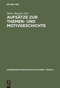 book: Aufsätze zur Themen- und Motivgeschichte