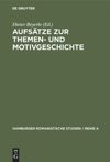 book: Aufsätze zur Themen- und Motivgeschichte