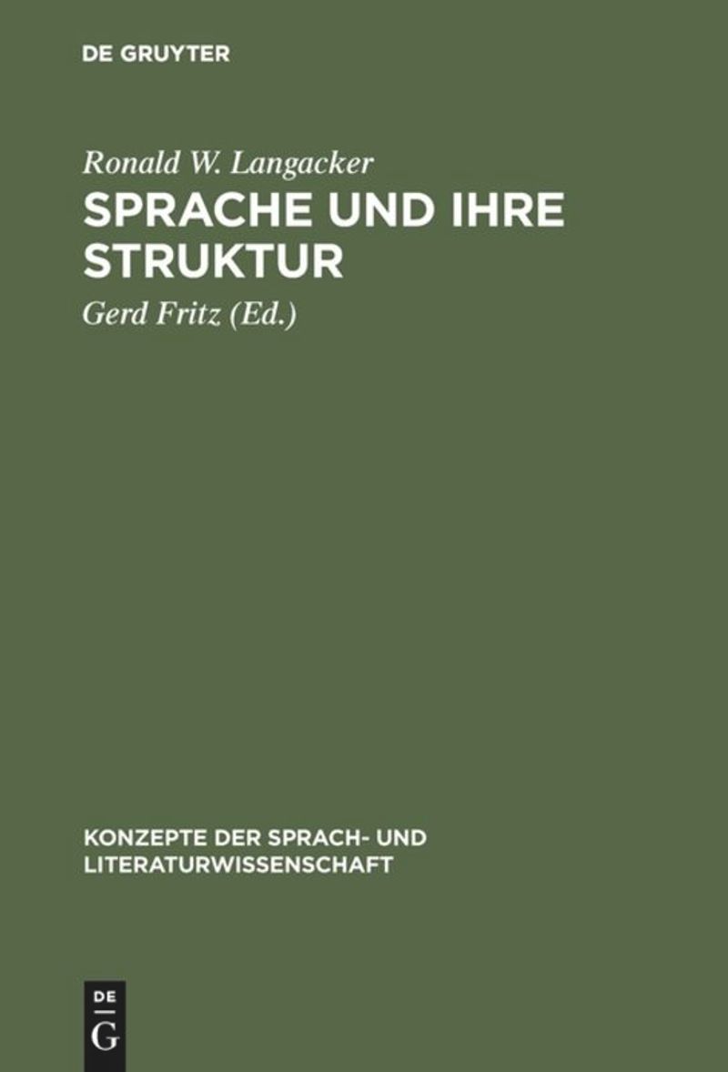 book: Sprache und ihre Struktur