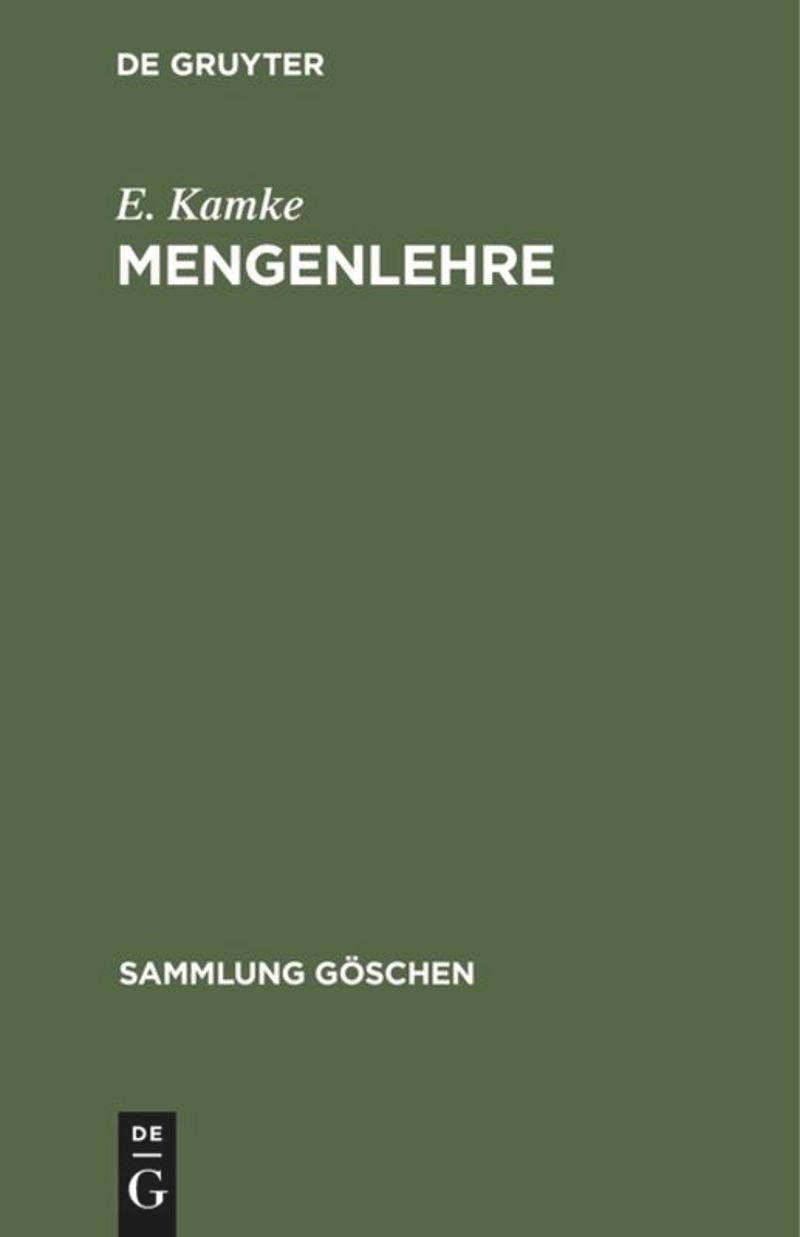 book: Mengenlehre