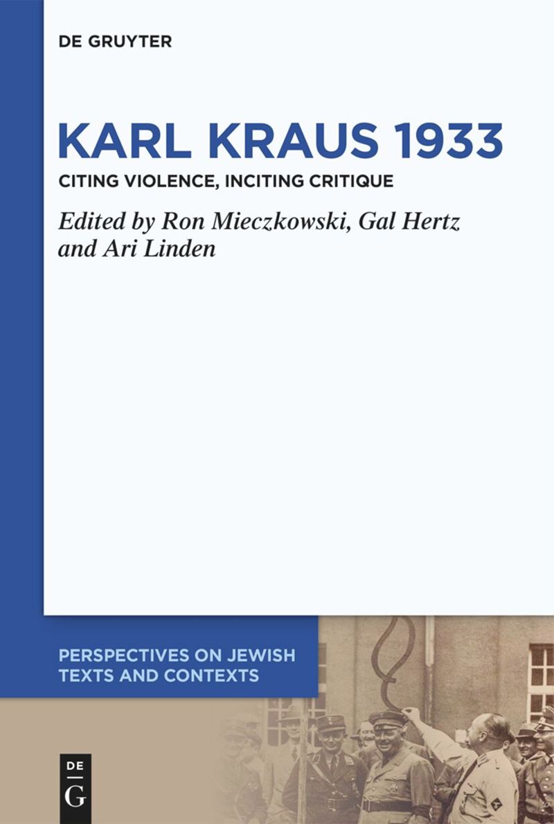 book: Karl Kraus 1933