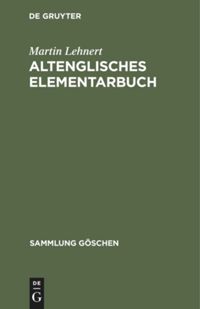 book: Altenglisches Elementarbuch