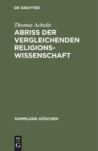 book: Abriß der vergleichenden Religionswissenschaft