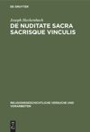 De nuditate sacra sacrisque vinculis
