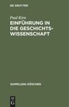 book: Einführung in die Geschichtswissenschaft