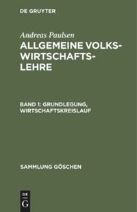book: Band 1 Grundlegung, Wirtschaftskreislauf