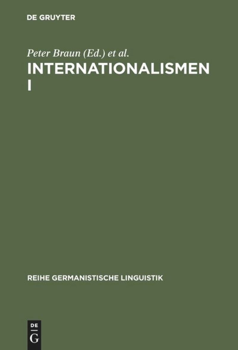 book: Internationalismen I