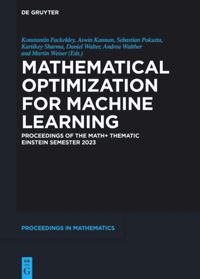 Mathematical Optimization for Machine Learning