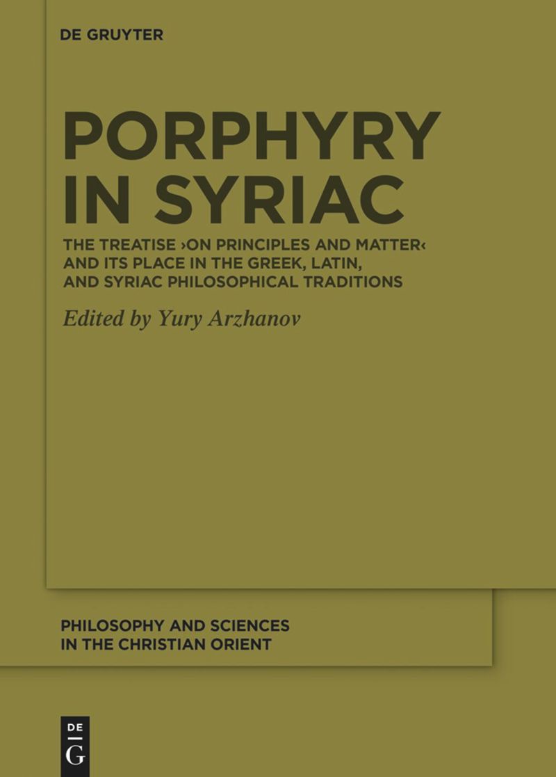 book: Porphyry in Syriac