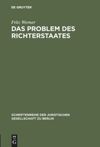 book: Das Problem des Richterstaates