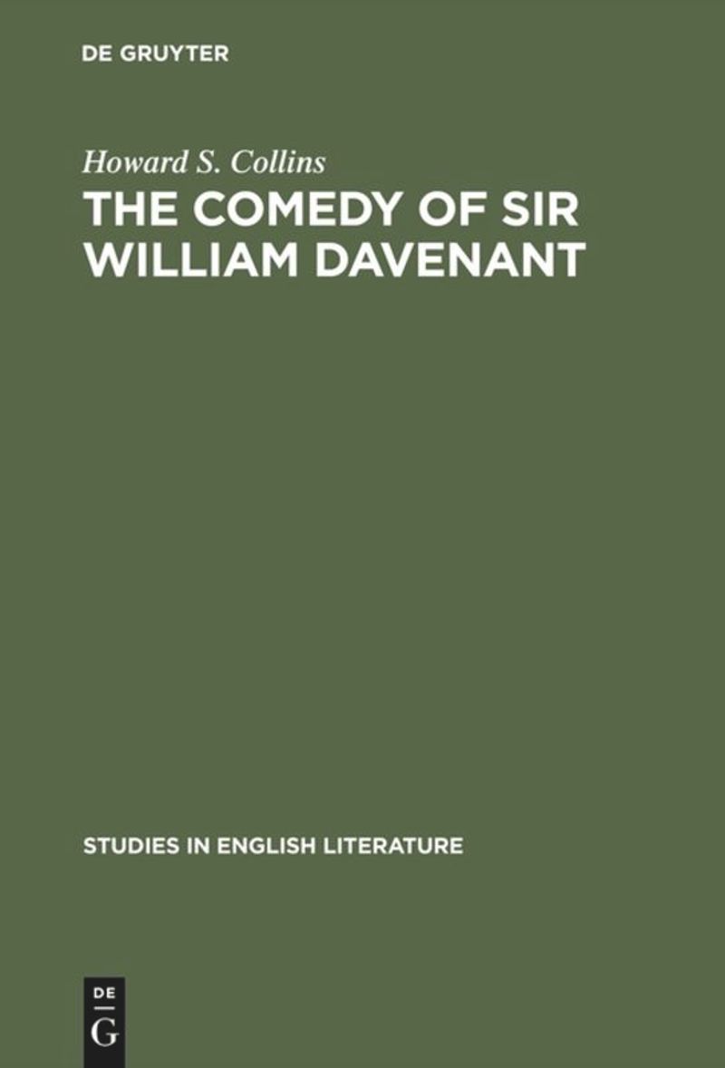 book: The comedy of Sir William Davenant
