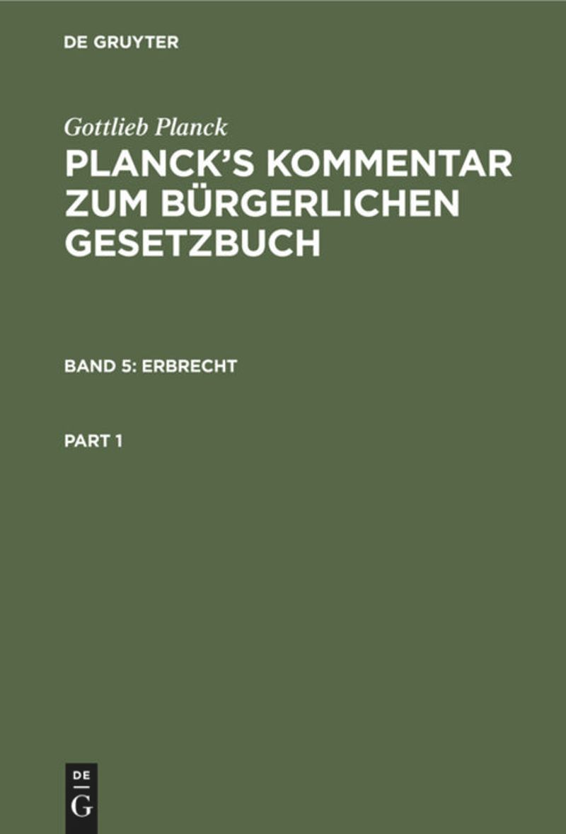 book: Band 5 Erbrecht