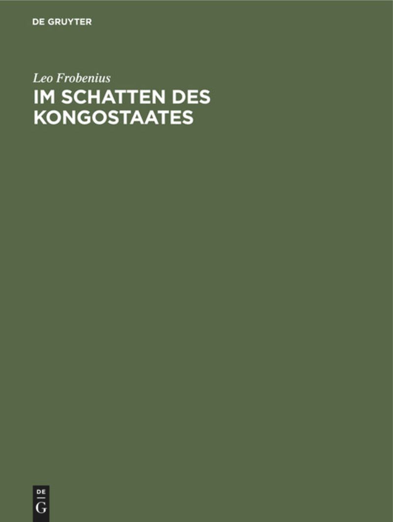book: Im Schatten des Kongostaates