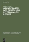 book: Grundfragen des deutschen interlokalen Rechts