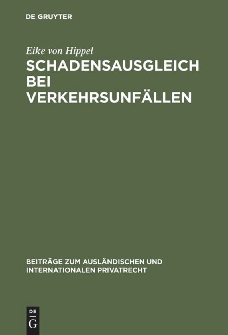 book: Schadensausgleich bei Verkehrsunfällen
