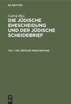 book: Teil 1 Die jüdische Ehescheidung