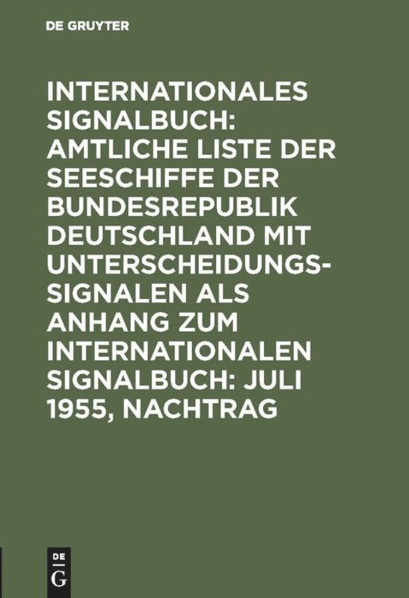 book: Juli 1955, Nachtrag