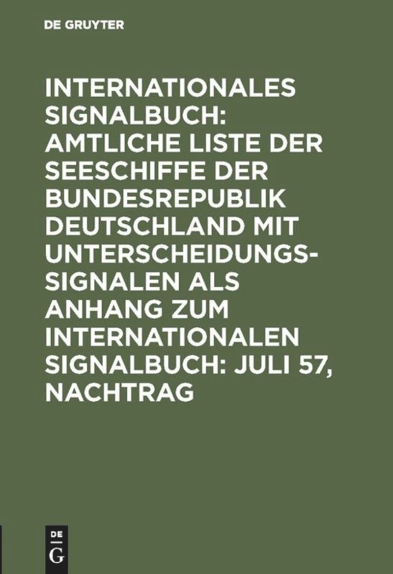 book: Juli 57, Nachtrag