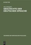 book: Geschichte der deutschen Sprache