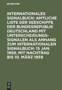 book: 15 Jan. 1959, mit Nachtrag bis 10. März 1959
