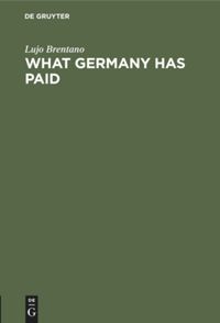 book: What Germany has paid