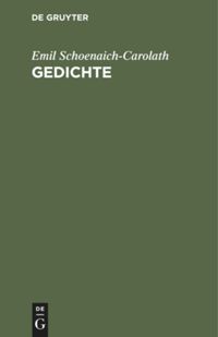 book: Gedichte