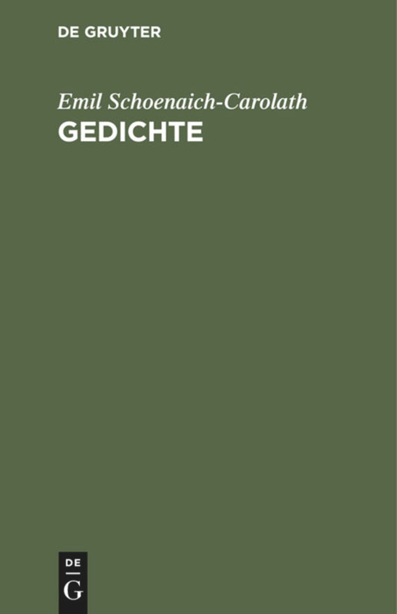 book: Gedichte