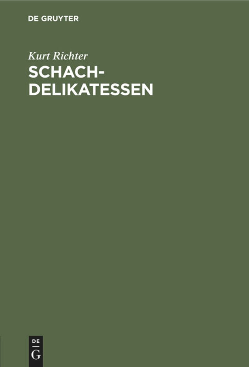 book: Schach-Delikatessen