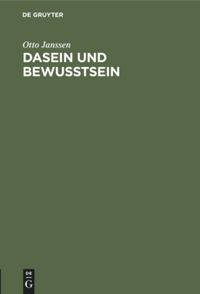 book: Dasein und Bewusstsein