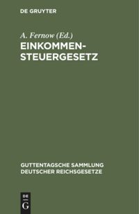 book: Einkommensteuergesetz