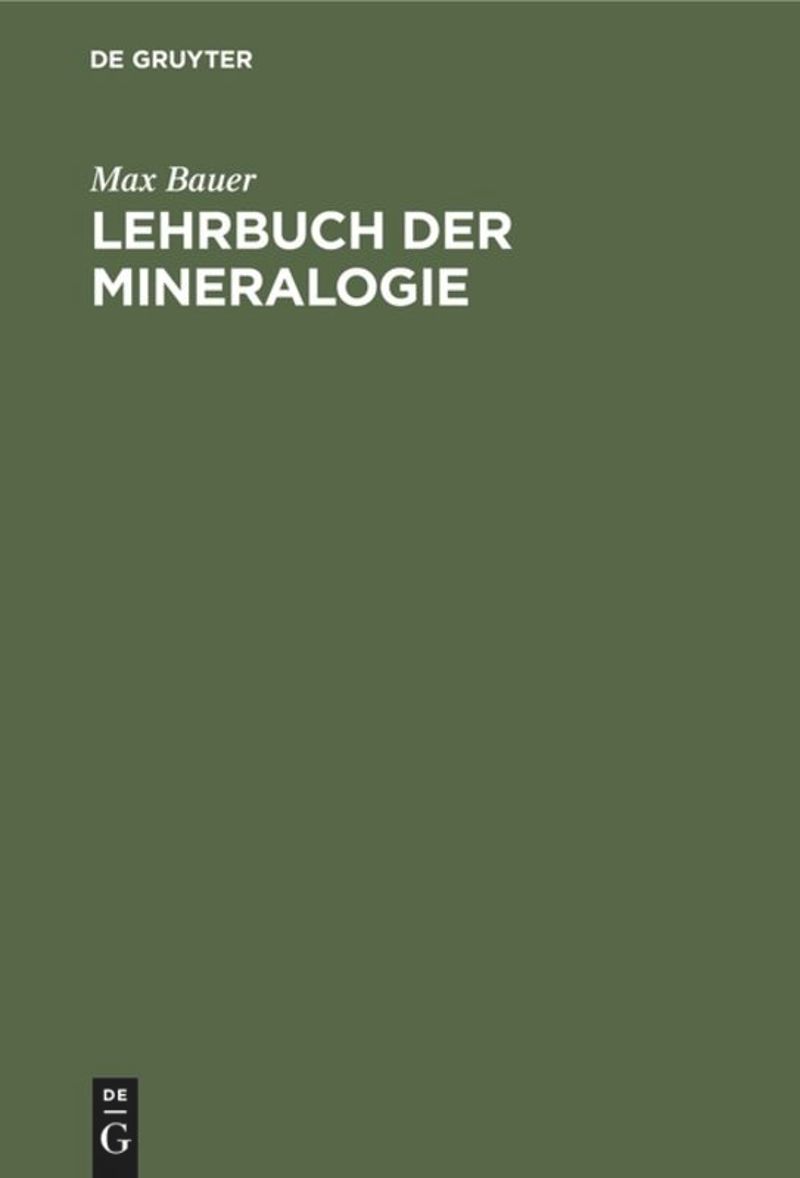 book: Lehrbuch der Mineralogie