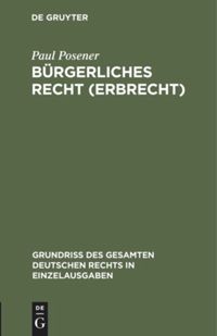 book: Bürgerliches Recht (Erbrecht)