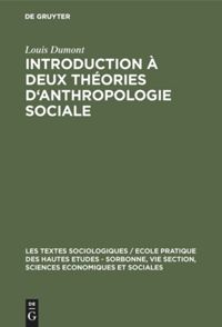 book: Introduction à deux théories d'anthropologie sociale
