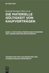 book: Band 2 Texte der zitierten Rechtsnormen und amerikanischen Restatements
