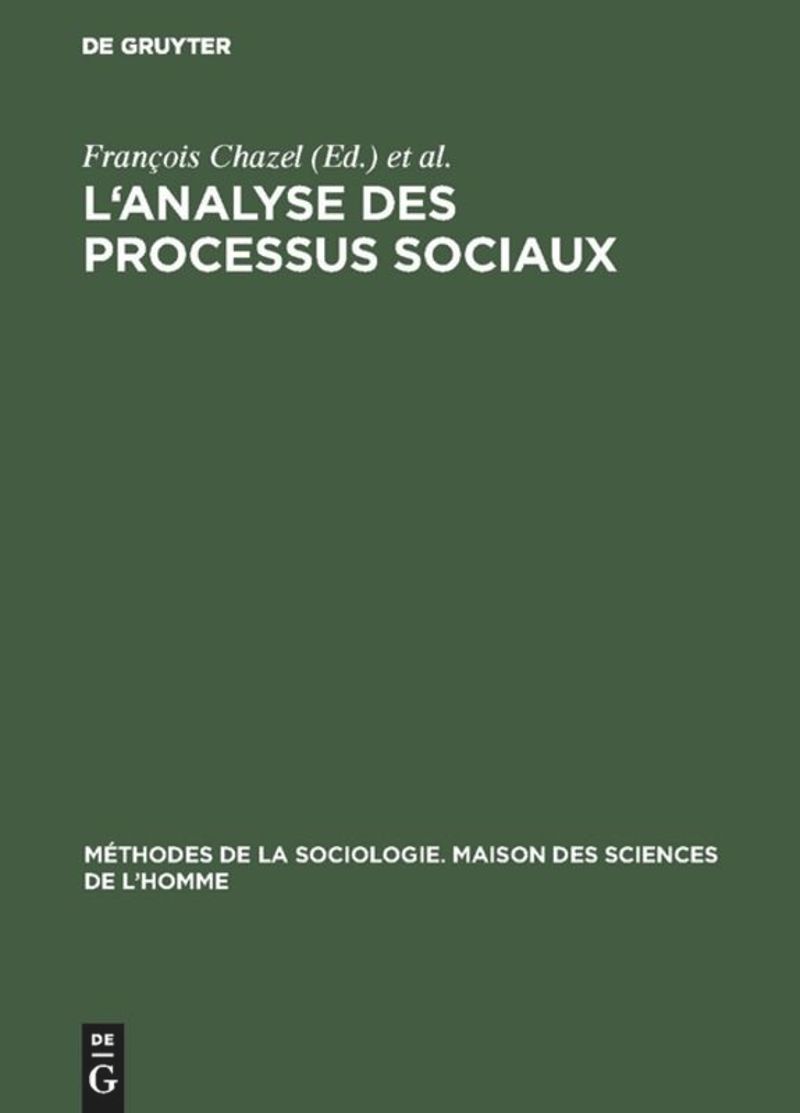 book: L'analyse des processus sociaux