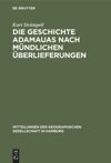 book: Die Geschichte Adamauas nach mündlichen Überlieferungen