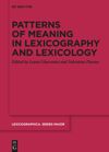 book: Patterns of meaning in lexicography and lexicology