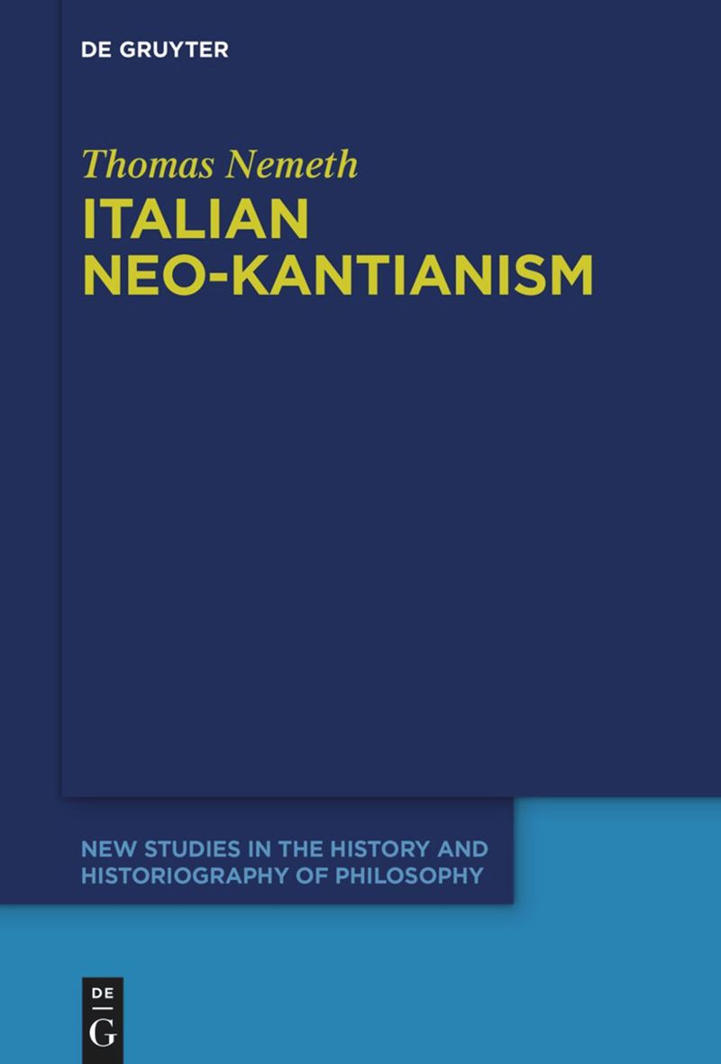 book: Italian Neo-Kantianism