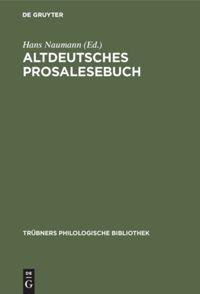 book: Altdeutsches Prosalesebuch