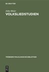 book: Volksliedstudien