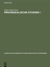 book: Provenzalische Studien I