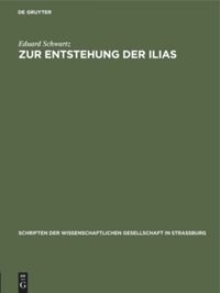 book: Zur Entstehung der Ilias