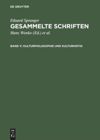 Band V Kulturphilosophie und Kulturkritik