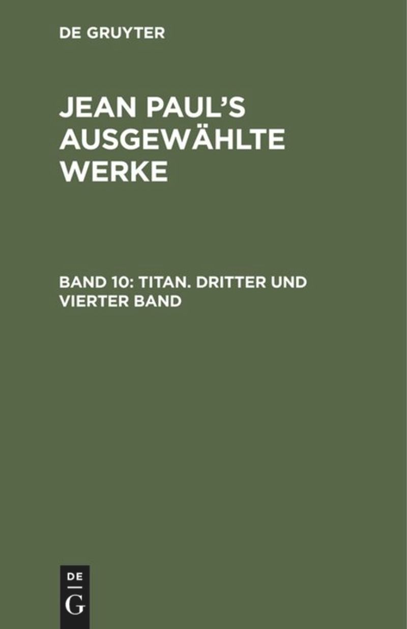 book: Band 10 Titan. Dritter und vierter Band