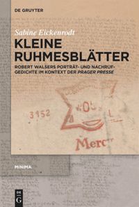 book: Kleine Ruhmesblätter