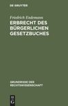 book: Erbrecht des Bürgerlichen Gesetzbuches