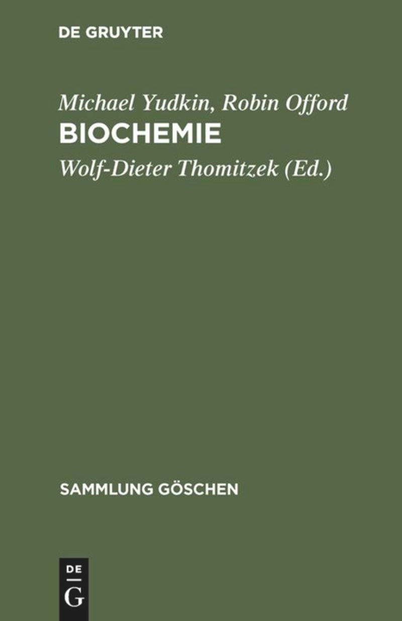 book: Biochemie