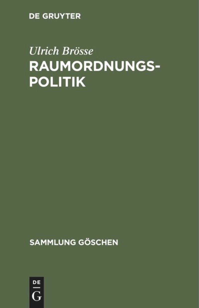 book: Raumordnungspolitik